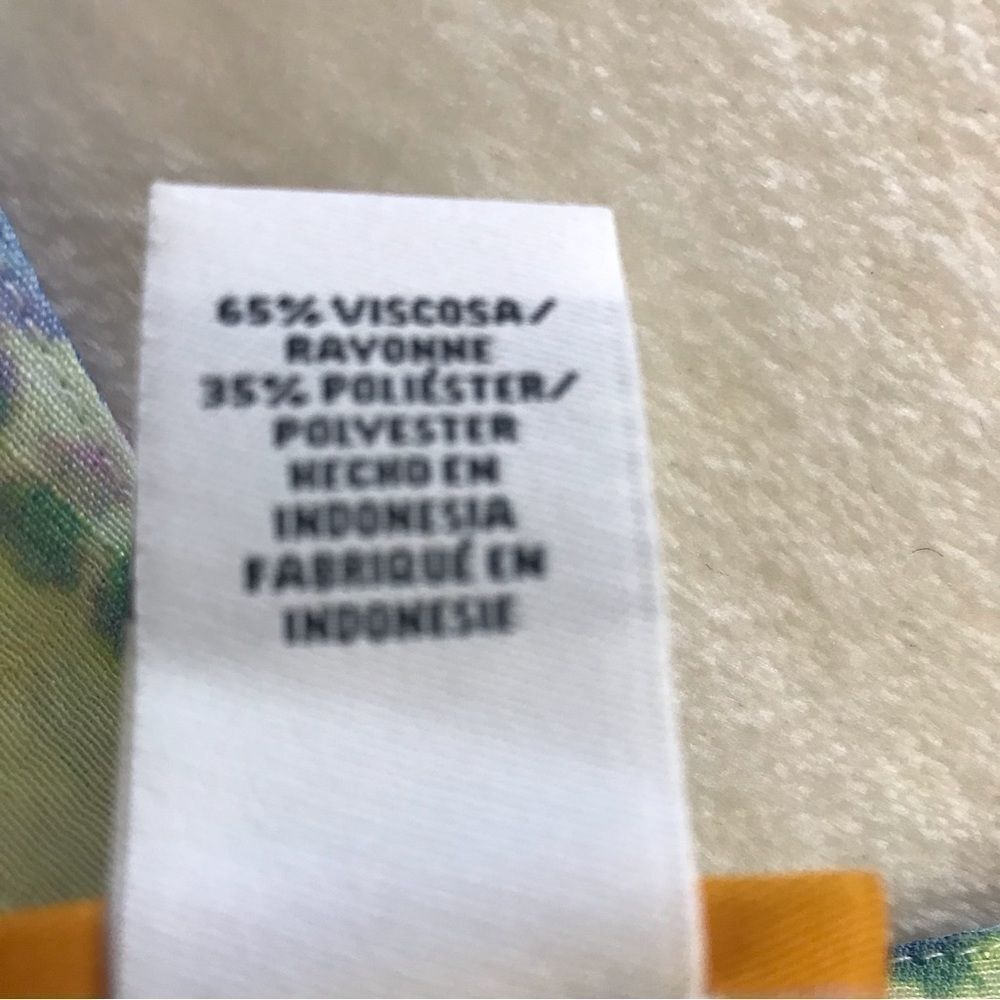 Ruby Rd. Pastel Tie Dye Split Neck Blouse Size L - image 5